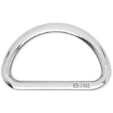 Wichard D Ring - 316L Stainless Steel - Stock Diameter: 6mm - Inner Diameter: 40mm | Part #6711 trendygifthk